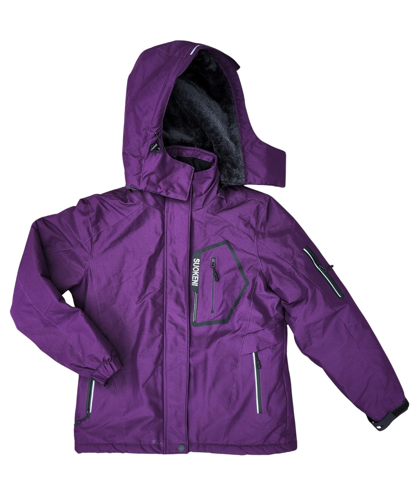 Manteau de ski imperméable et doublé avec fausse fourrure | SMALL *** NEUF! ***