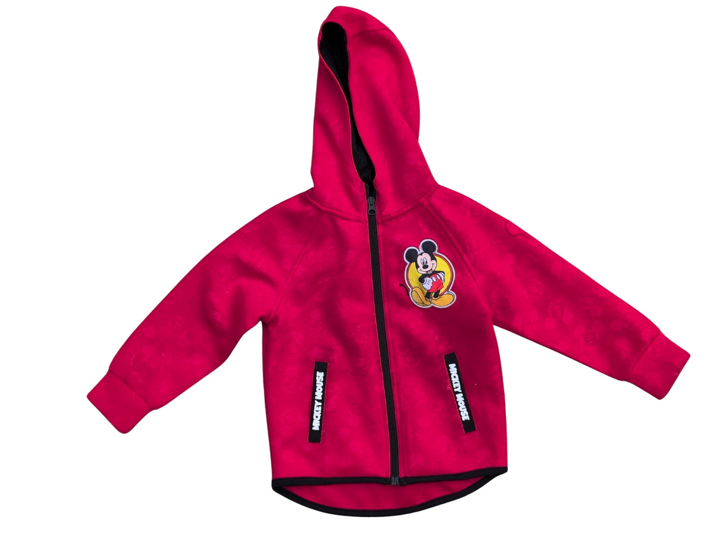Veste à capuche Mickey Mouse de couleur ketchup | 4 ans