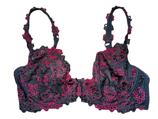 Soutien-gorge très léger avec broderie florale en relief | La vie en rose | 34DD