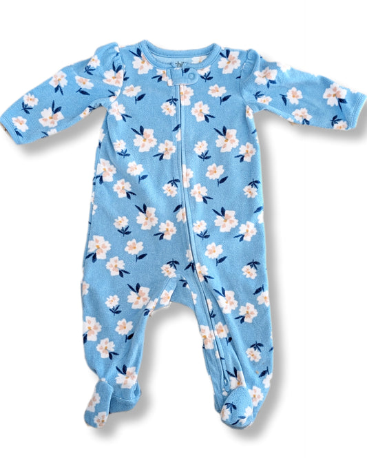 Lot de six (6) pyjamas avec pieds & manches longues | 3-6 mois | Carter's, George & Monkey bars