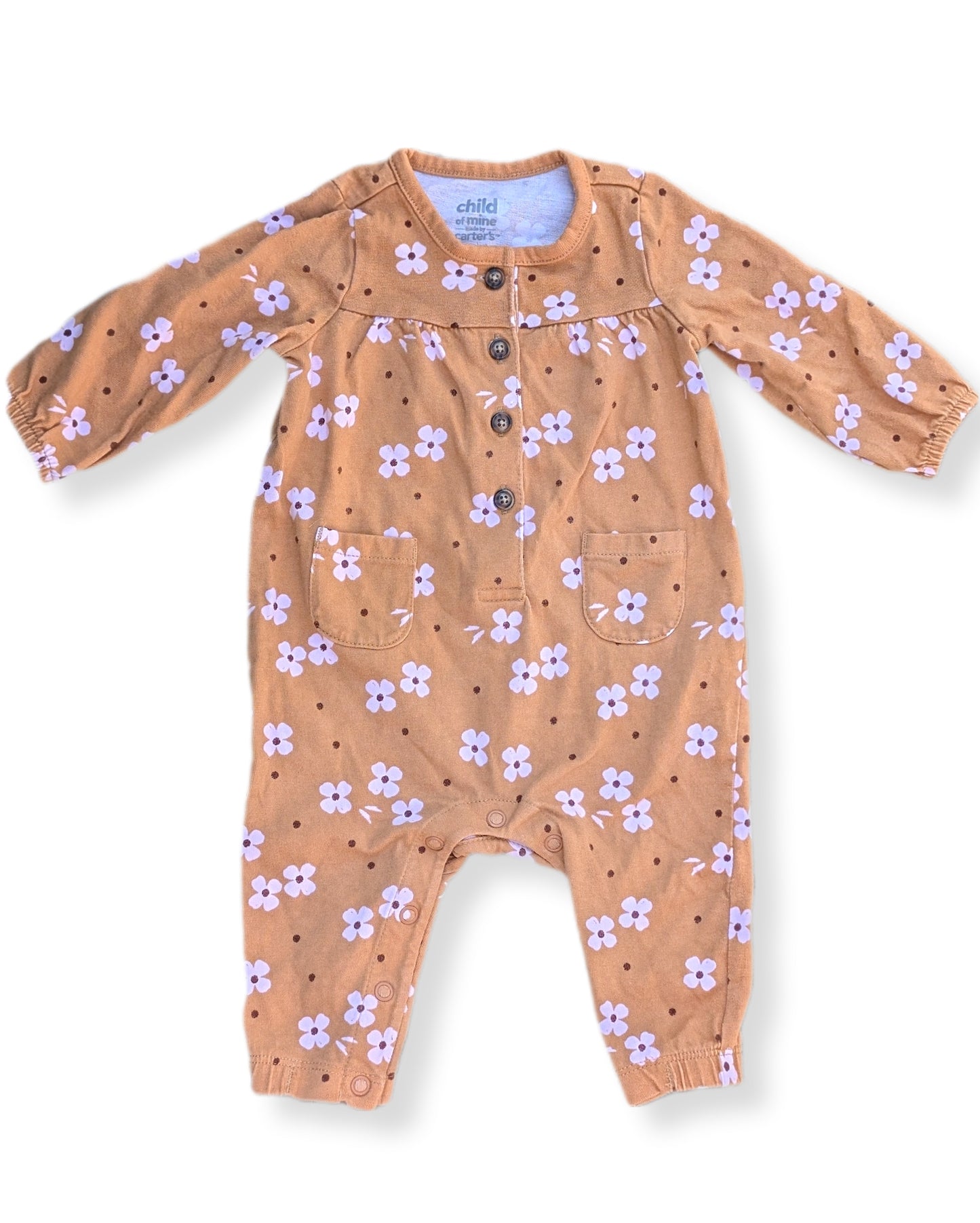 Pyjama à manches longues, sans pieds & léger | Carter's | 0-3 mois