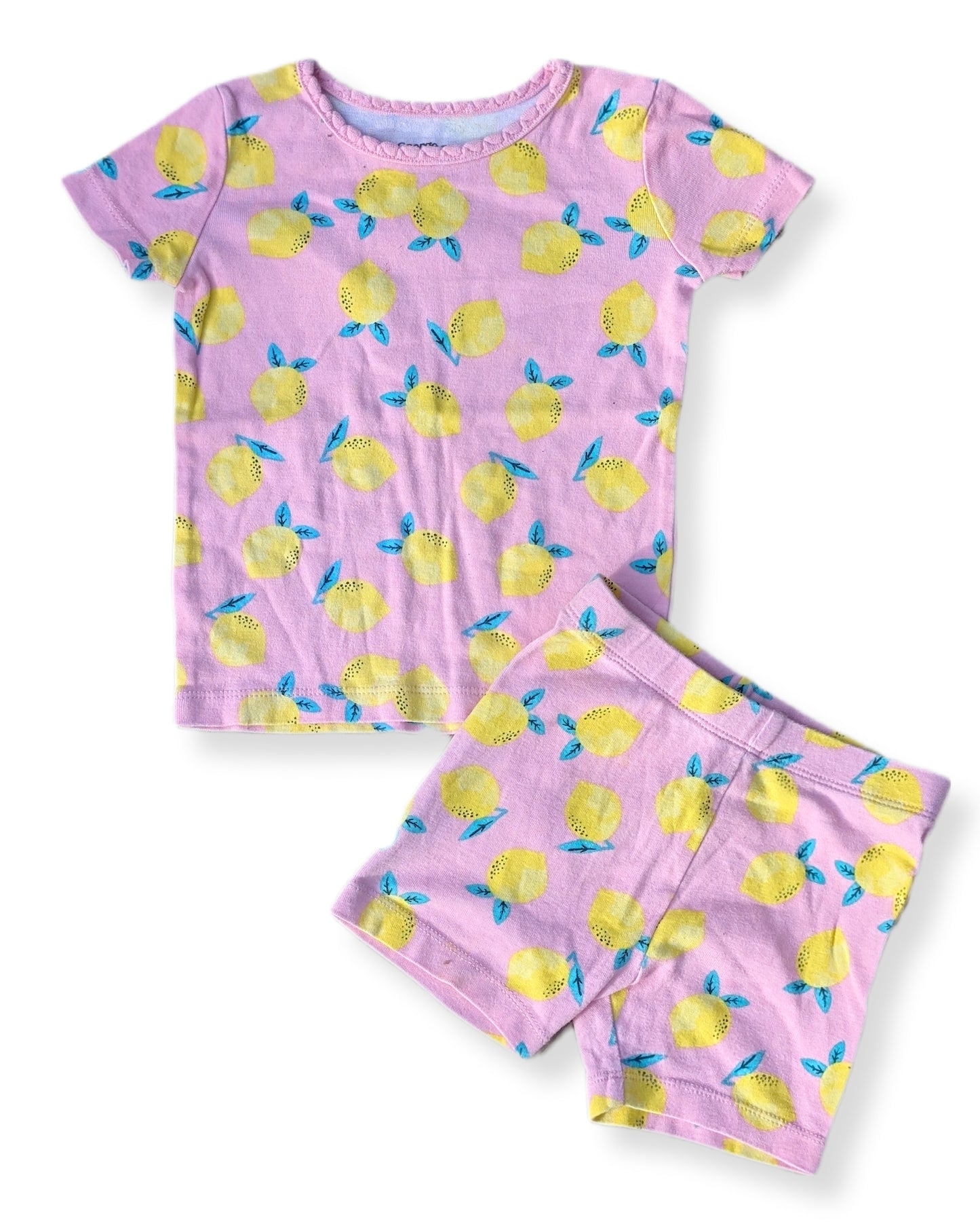 Pyjama 2 pièces en coton doux & manches courtes 🍋 | George | 2 ans