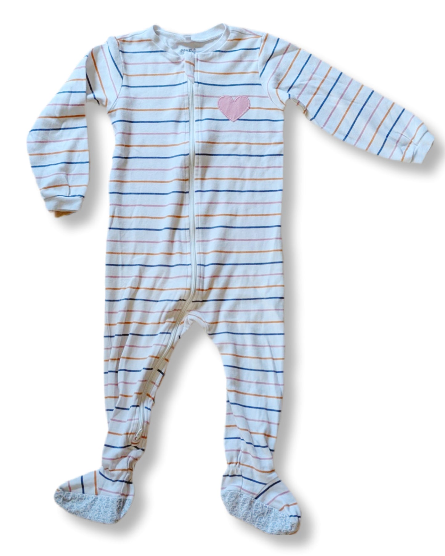 Lot de trois (3) pyjamas avec pieds, et manches longues | 2 ans (George & Pekkle)