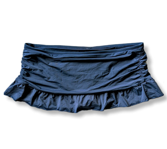 Jupe de maillot marine avec volants | Large