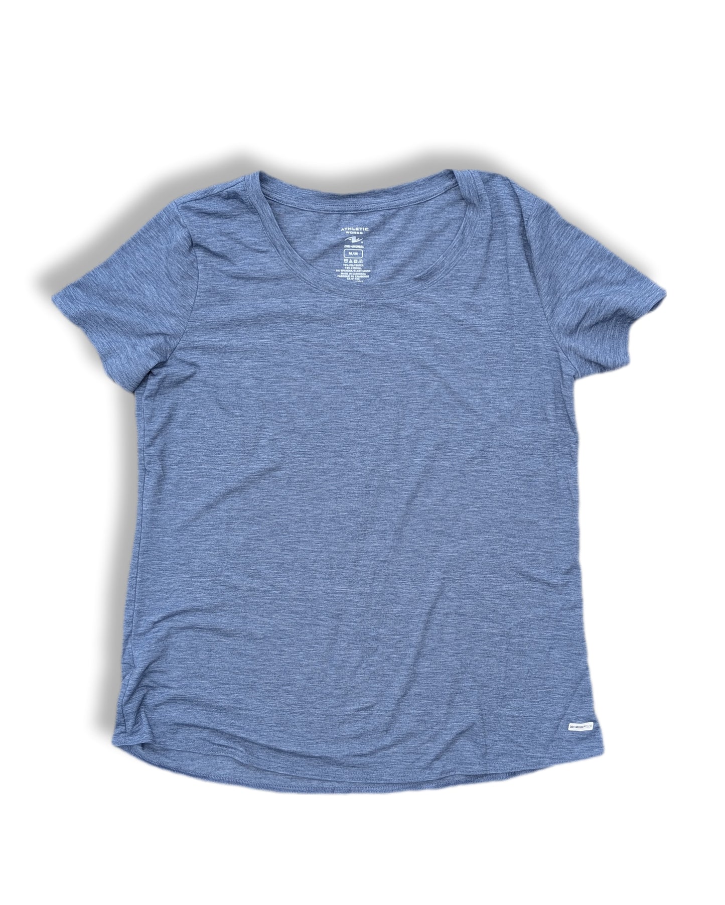 T-shirt à manches courtes avec tissu respirant & col rond | Athletic Works | MÉDIUM