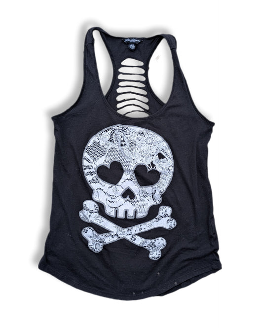 Débardeur à dos nageur découpé avec motif de crâne 💀 | Streetwear society | MÉDIUM