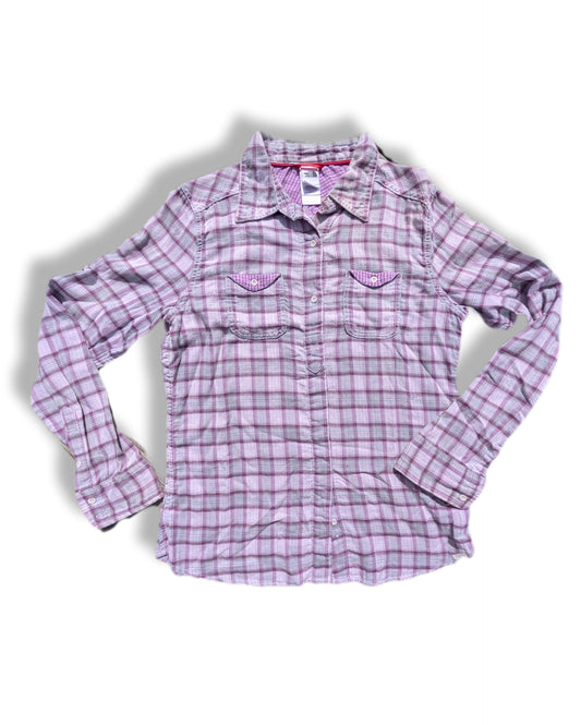 Chemise en flanelle lavande avec motifs carreaux et 2 poches à rabat | The north face | LARGE