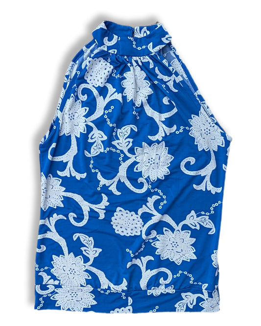 Camisole licou avec col montant bleu royal | Suzy Shier | SMALL