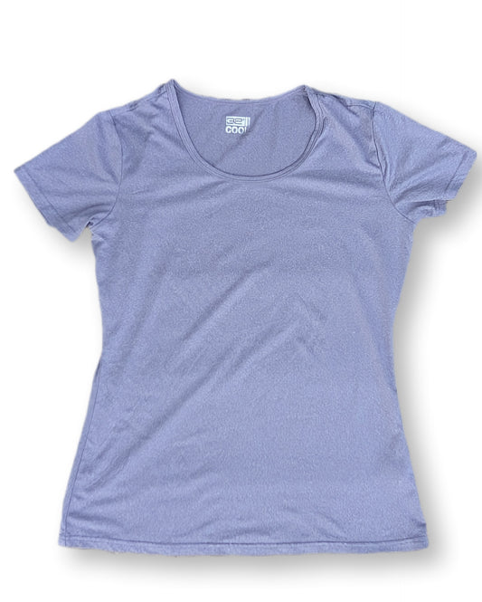 T-shirt de sport respirant lilas à col rond | 32° | SMALL