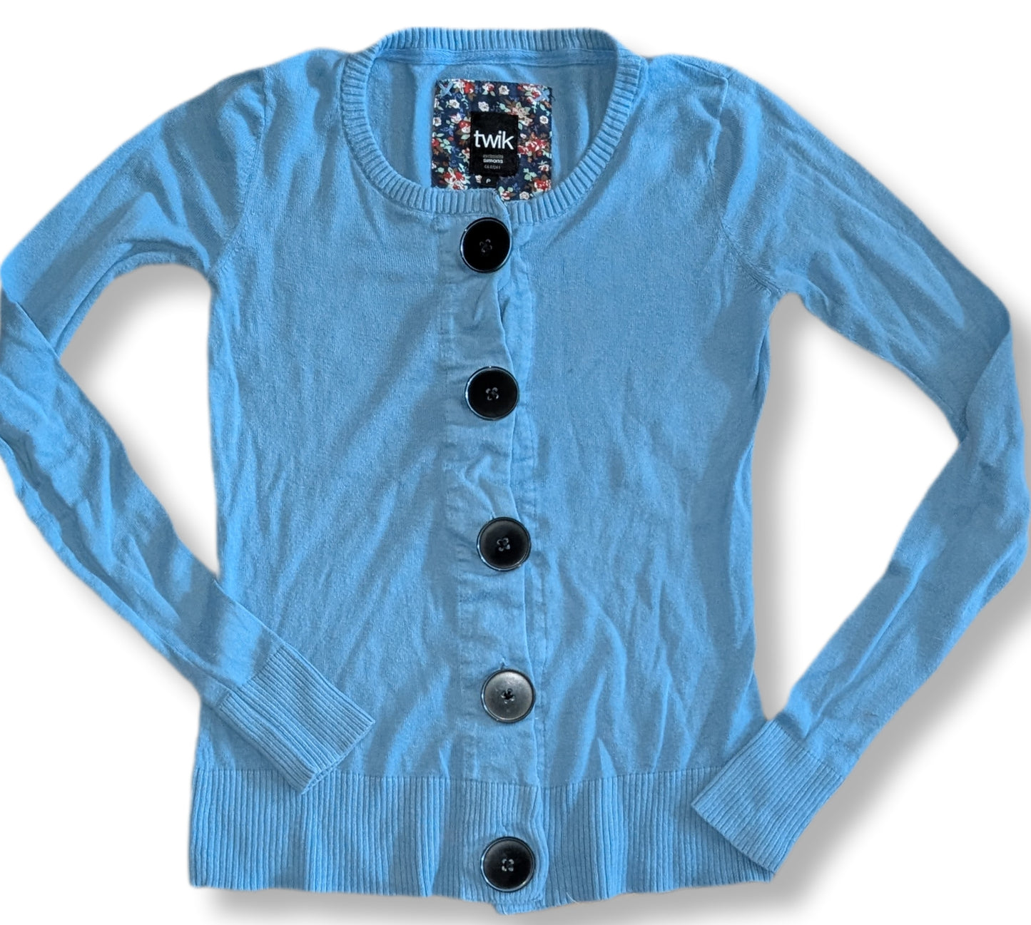 Cardigan TWIK à gros boutons et col rond | SMALL