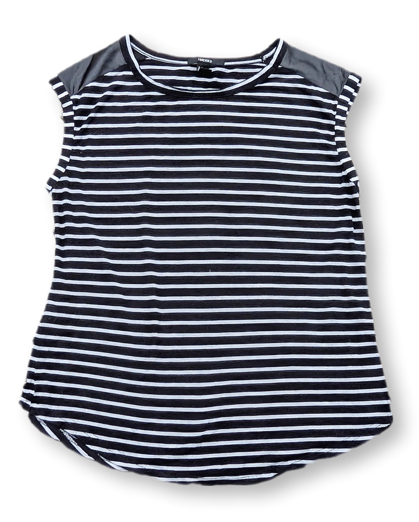 T-shirt sans manches rayé fait large | FOREVER21 | SMALL