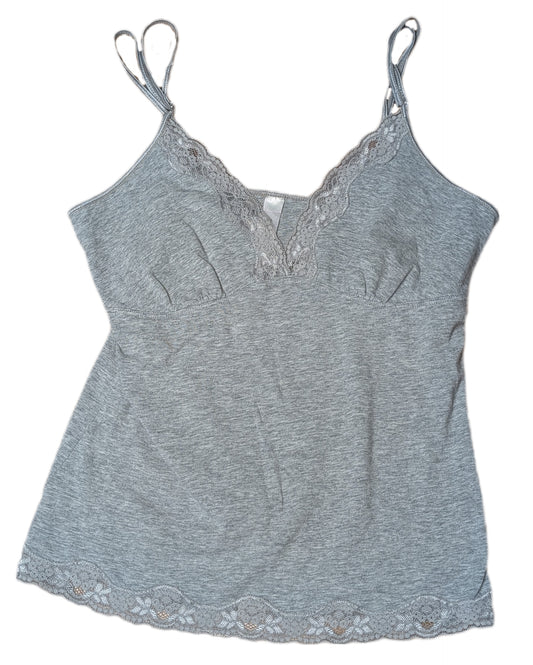 Camisole ajustée col en V avec dentelle | La lingerie | SMALL