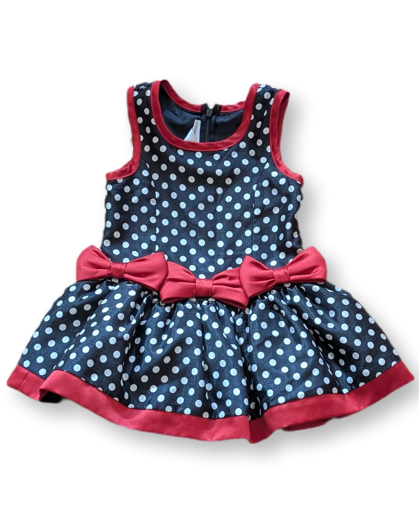 (bébé) Robe de princesse à pois et volants | 18 mois