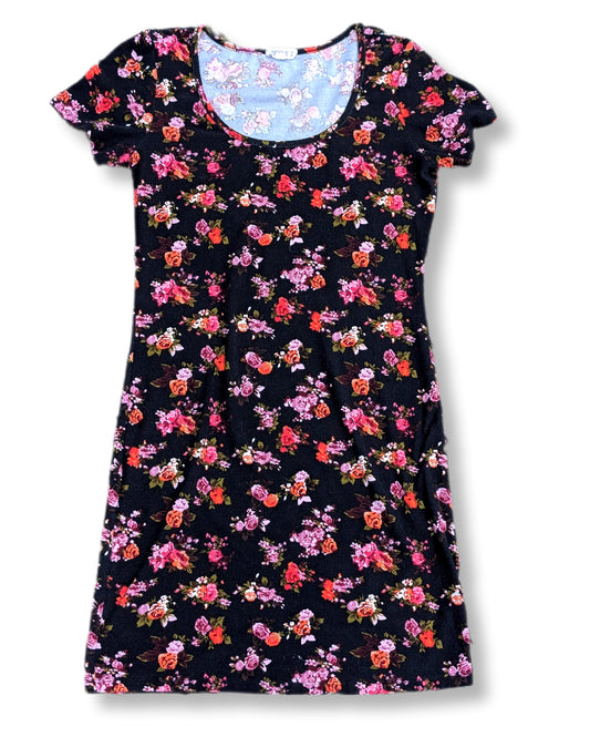 Robe col rond avec imprimé floral | M