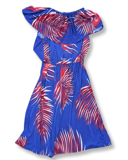 Robe longue épaules dénudées avec volants au col | S