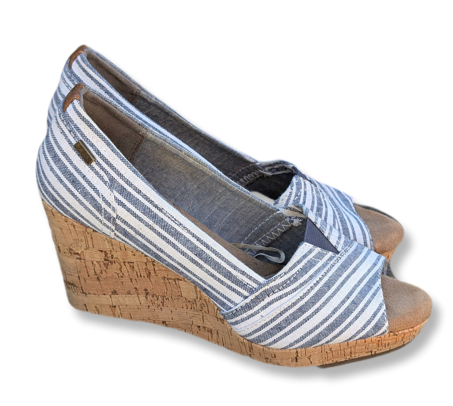 Sandales compensées marinières "peep-toe" | CHELSEE | 07