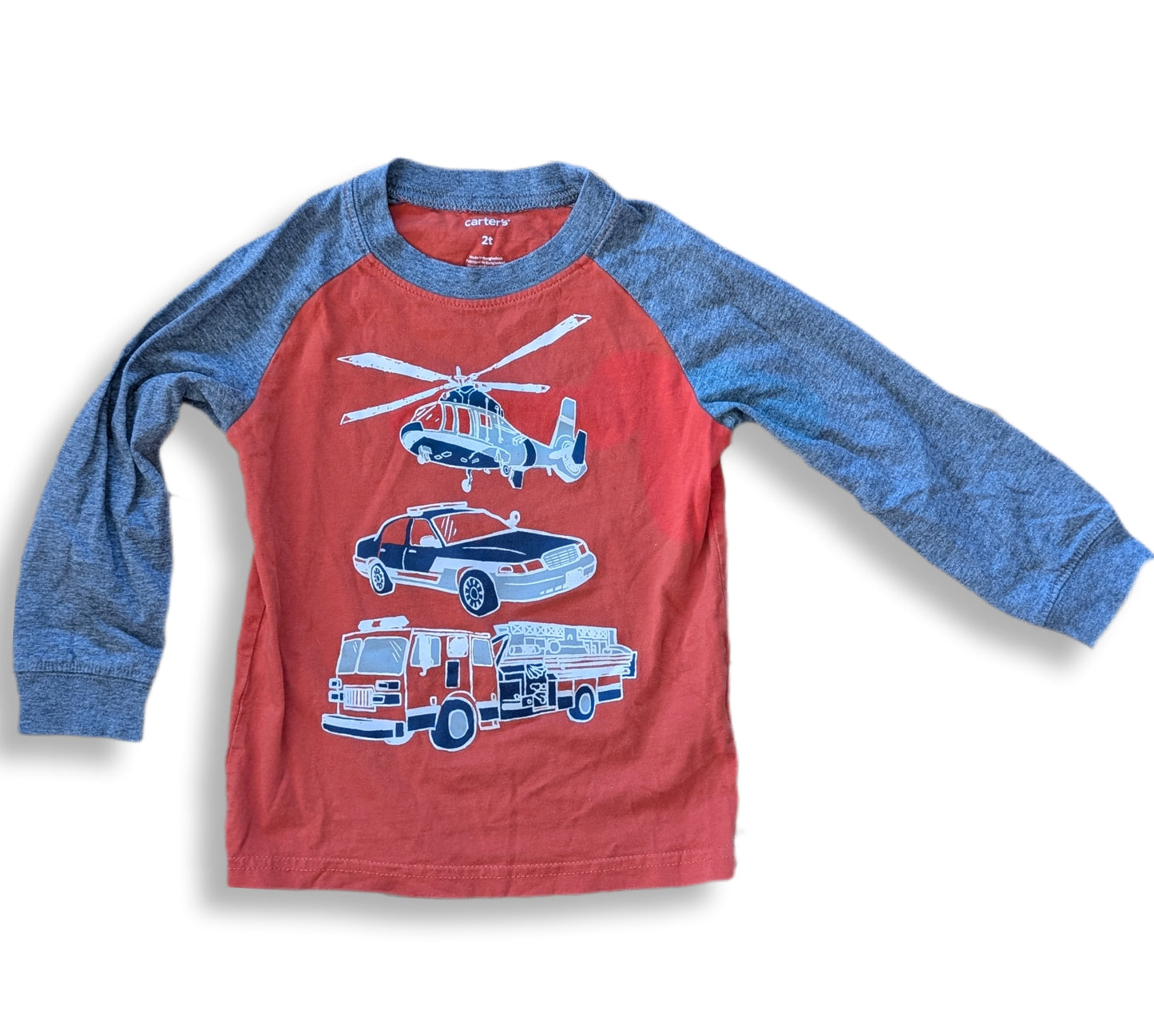 T-shirt à manches longues thème avions | CARTER'S | 2 ans