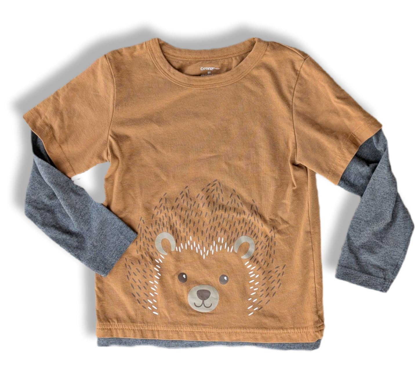 T-shirt à manches longues avec effet superposé | GEORGE | 5 ans