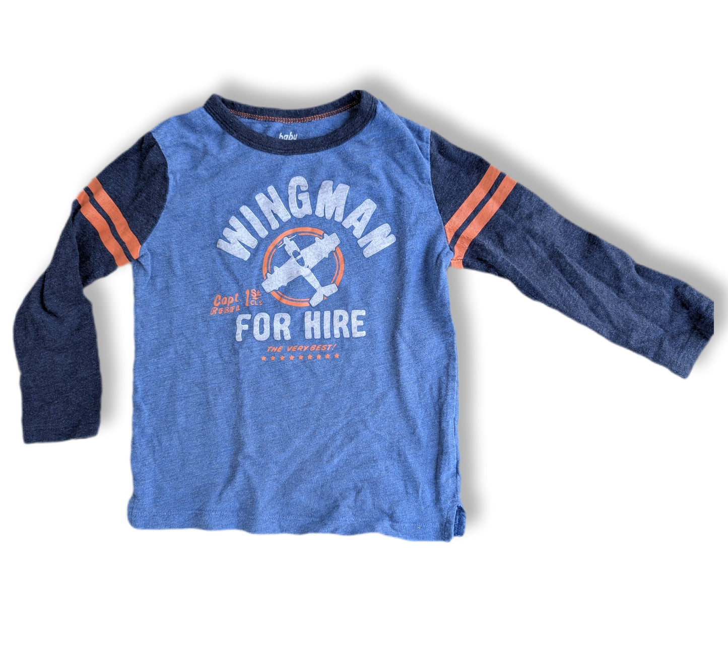 T-shirt à manches longues style baseball imprimé avion | CARTER'S | 5 ans
