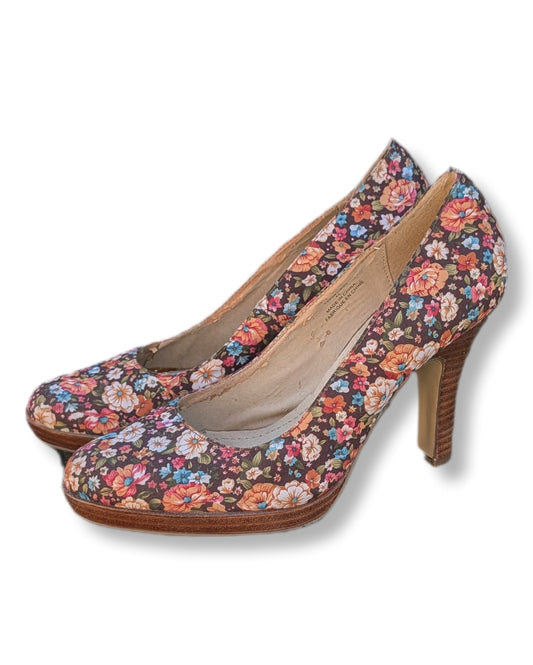 Chaussures à talons pointus à motif floral vintage | ALBERTO | 10
