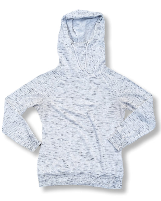 Chandail à capuchon "hoodie" beige et gris léger | TAG | SMALL