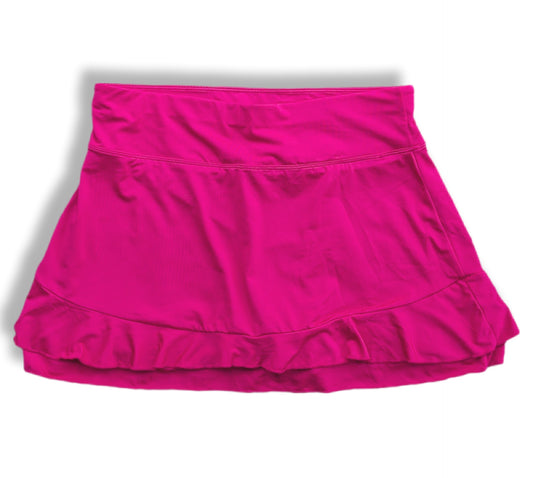 Jupe-shorts fuschia avec volants style sportive | MÉDIUM