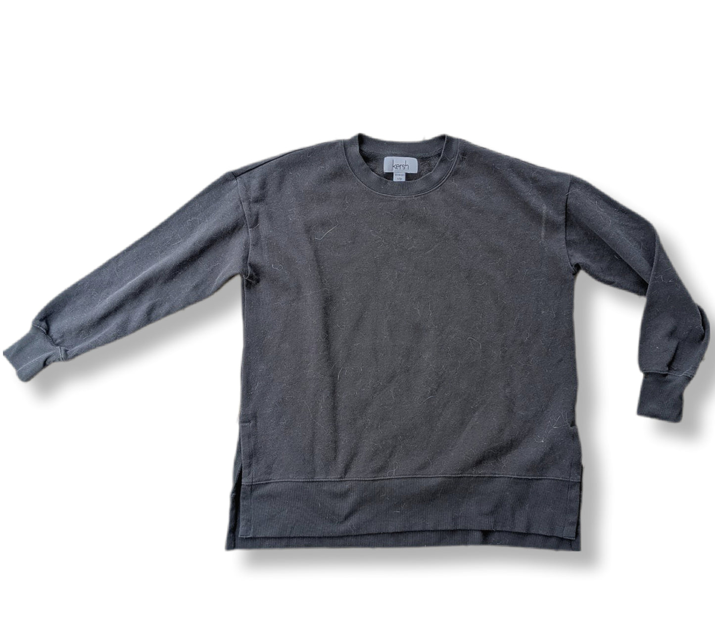 Chandail molletonné sans capuchon avec fentes sur les côtés | SMALL