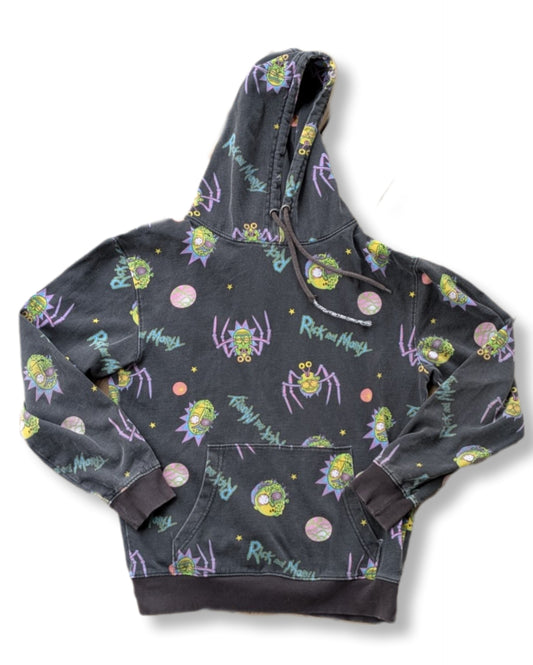 Chandail à capuchon "hoodie" Rick & Morty | SMALL