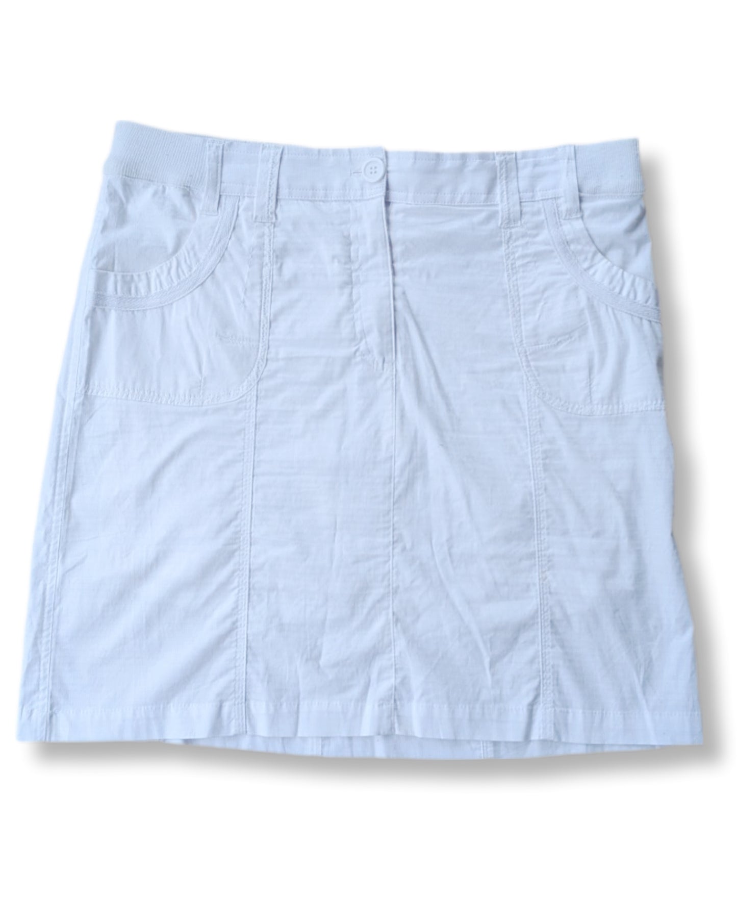 Jupe blanche confortable style golfeuse | 08