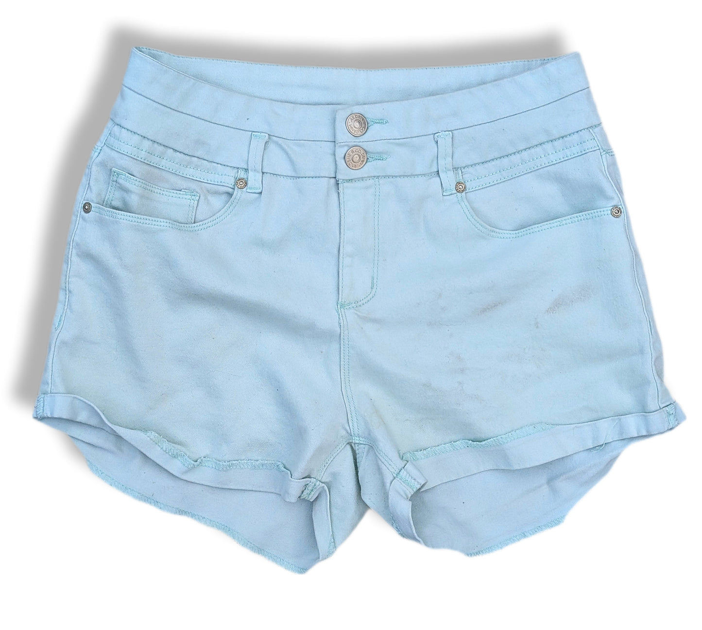 Shorts taille haute en jeans pastel | ARDÈNE | 05