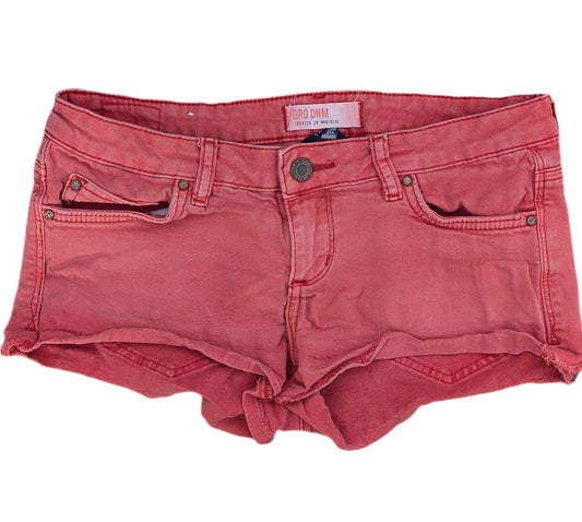 Shorts taille basse en denim couleur ketchup | LE GARAGE | 07