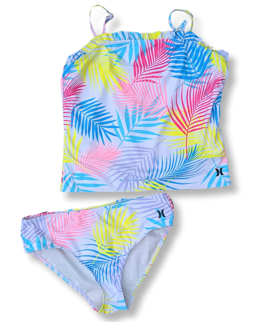(Ado) Ensemble tankini à imprimé floral néon | 12-13 ans