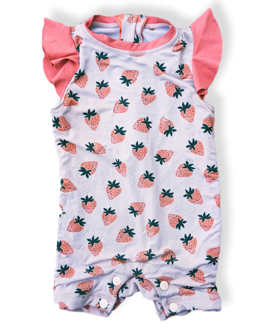 Combinaison de bain avec volants aux manches | 9 mois