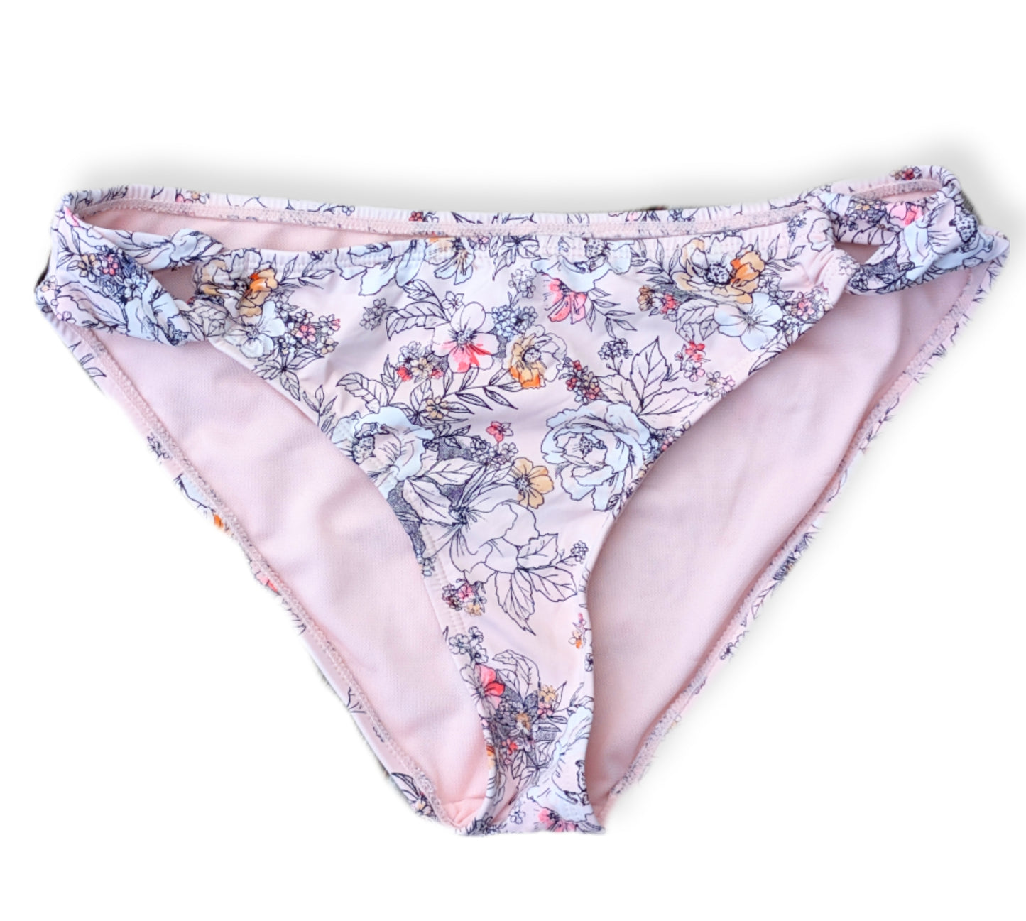 Culotte de bikini classique rose pâle | Large