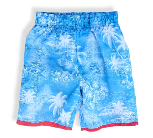 Shorts de bain bleu ciel avec ourlet rouge | Urban Vintage | 5-6 ans