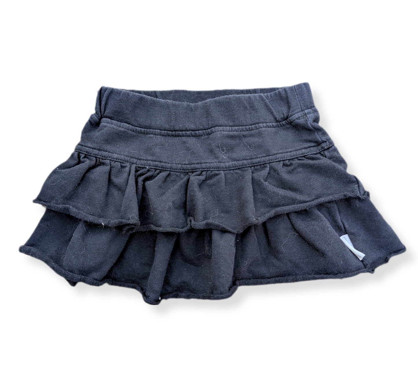 Jupe étagée en molleton noir | CALVIN KLEIN | 4 ans