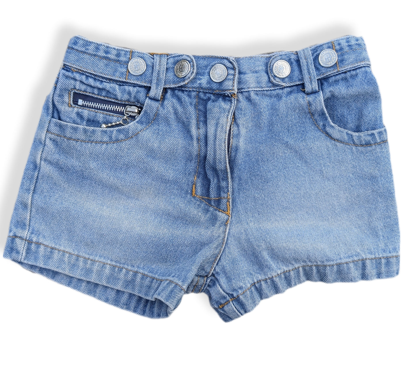 Shorts en jeans avec boutons & fermeture éclair décorative | MARY KATE & ASHLEY | 5 ans