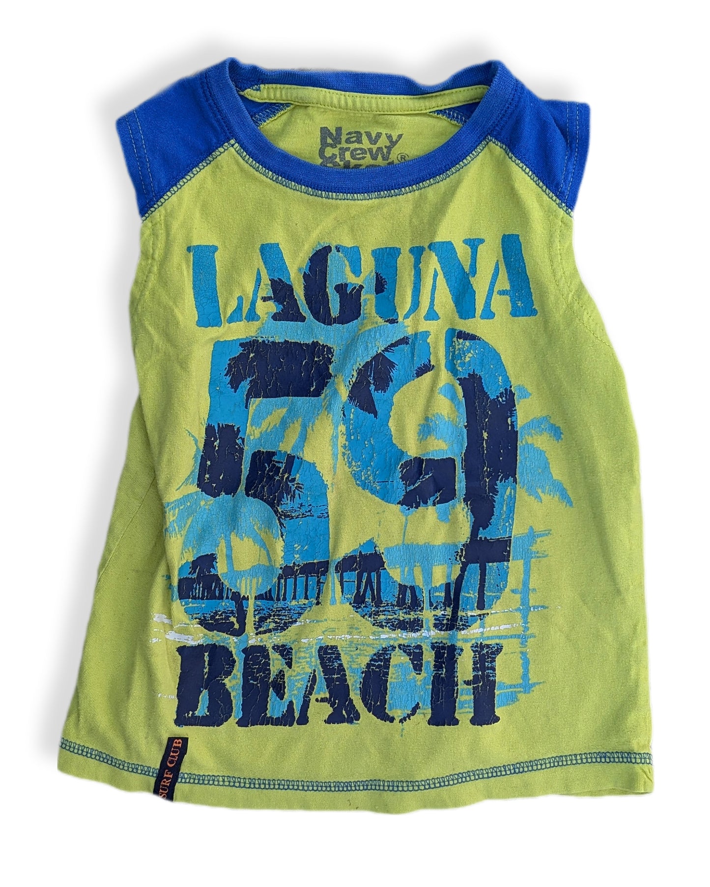 Camisole jaune & bleu | Navy crew skate | 6 ans