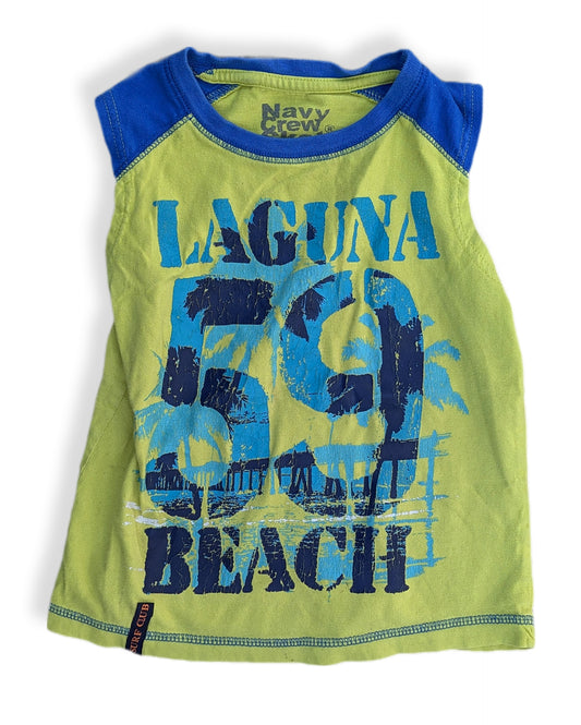 Camisole jaune & bleu | Navy crew skate | 6 ans