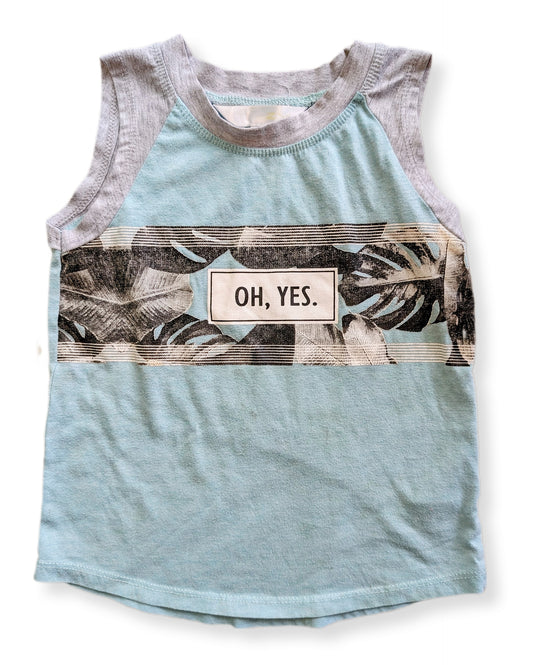 Camisole turquoise & grise | 4 ans