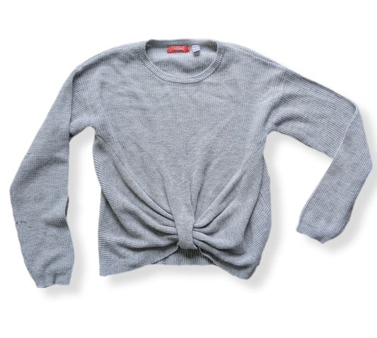 (Ado) Chandail gris tricoté avec un nœud décoratif sur le devant | AQUAGIRL | 16 ans