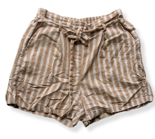 Shorts à rayures à taille à nouer | MYSTYLE | SMALL