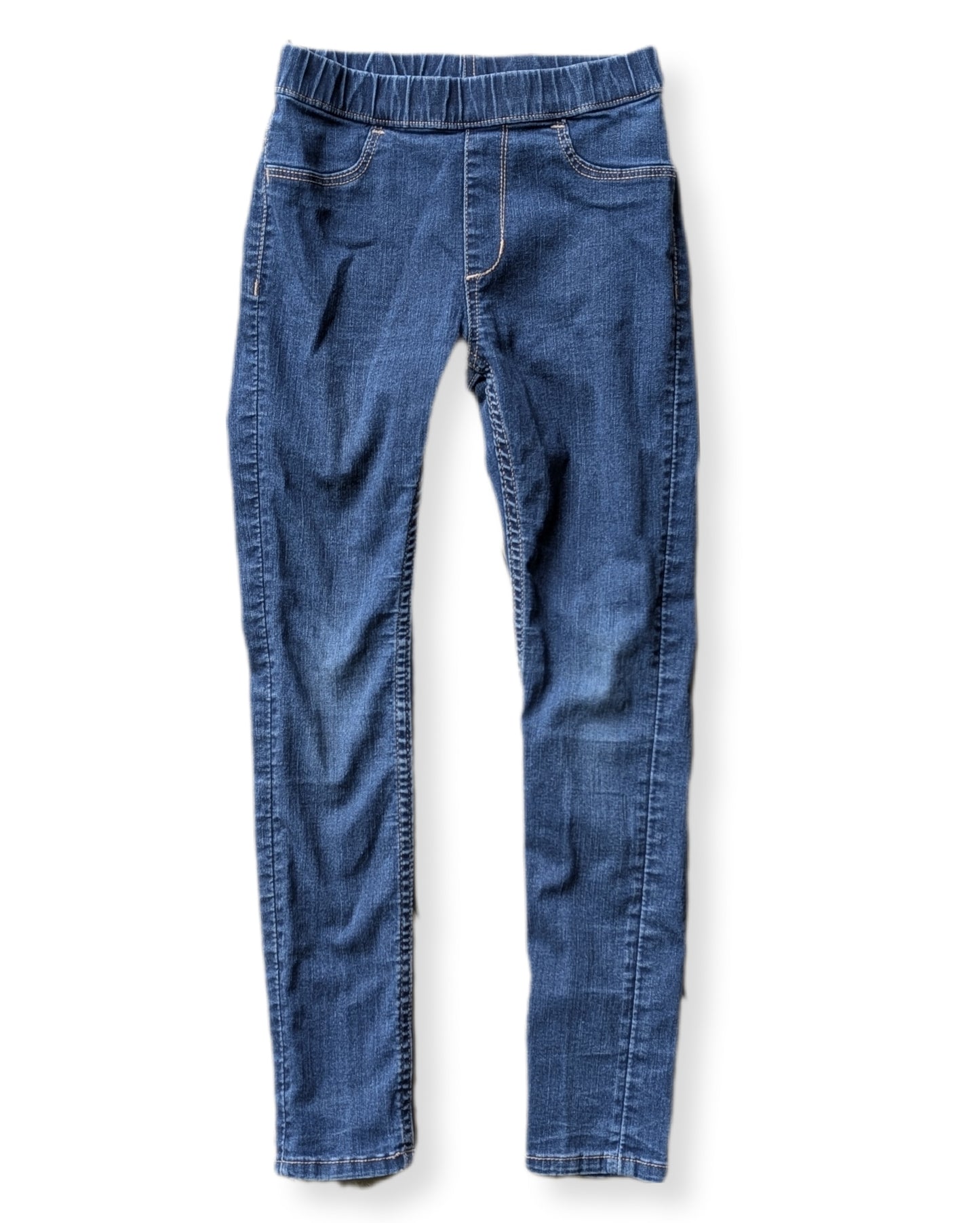 Pantalon en denim extensible avec taille élastique | H&M | 7-8 ans
