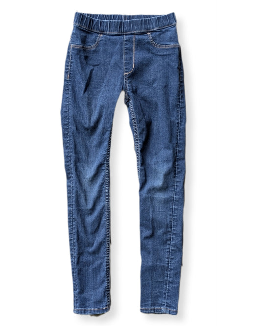 Pantalon en denim extensible avec taille élastique | H&M | 7-8 ans