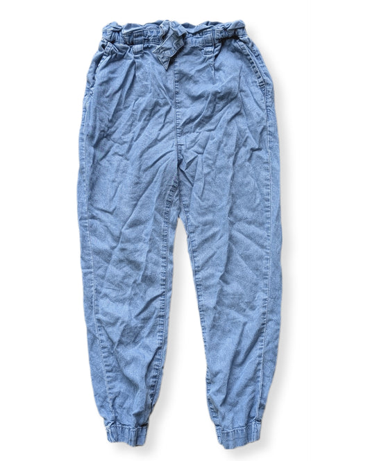 Pantalon décontracté avec taille froncée et chevilles élastiquées | sukogirl | 8 ans