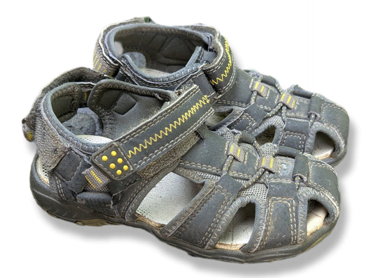 Sandales de sport fermées grises et jaunes | 10  (16.5 cm)