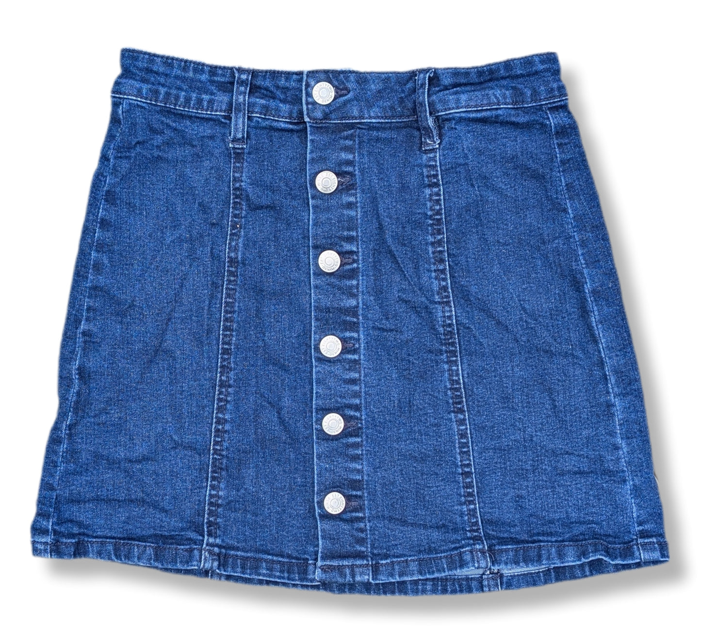 Jupe en denim foncé avec "faux boutons" | Ardène | SMALL