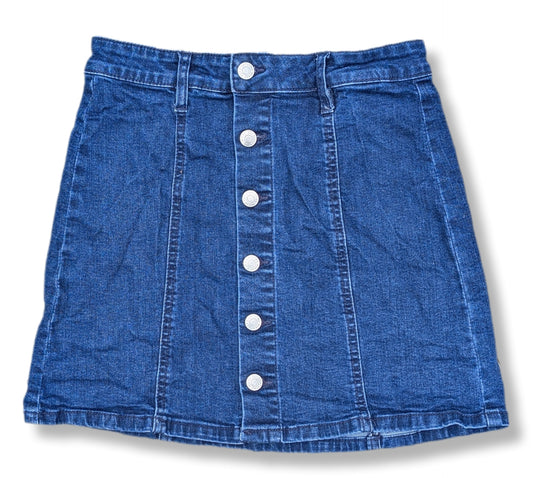 Jupe en denim foncé avec "faux boutons" | Ardène | SMALL