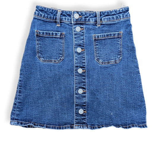 (Ado) Jupe en jean avec boutons sur le devant | H&M | 12-13 ans