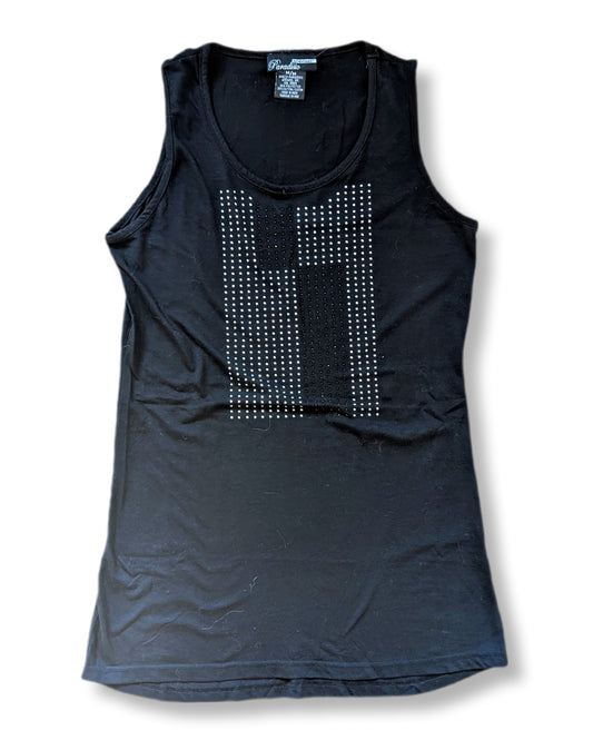 Débardeur long sans manches avec motifs brillants | PARADISIO | MÉDIUM